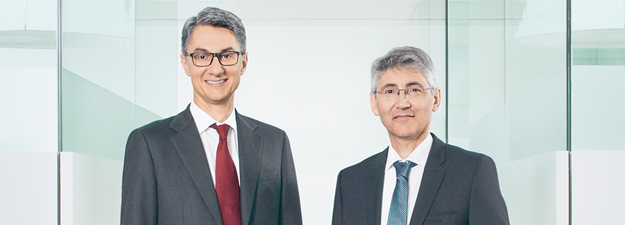 Roland Matt, Group CEO und Hans-Werner Gassner, Präsident des Verwaltungsrates (Foto)